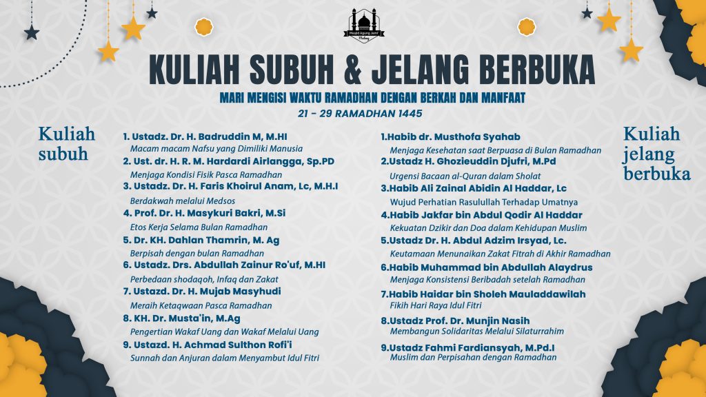 3KULIAH SUBUH DAN BERBUKA